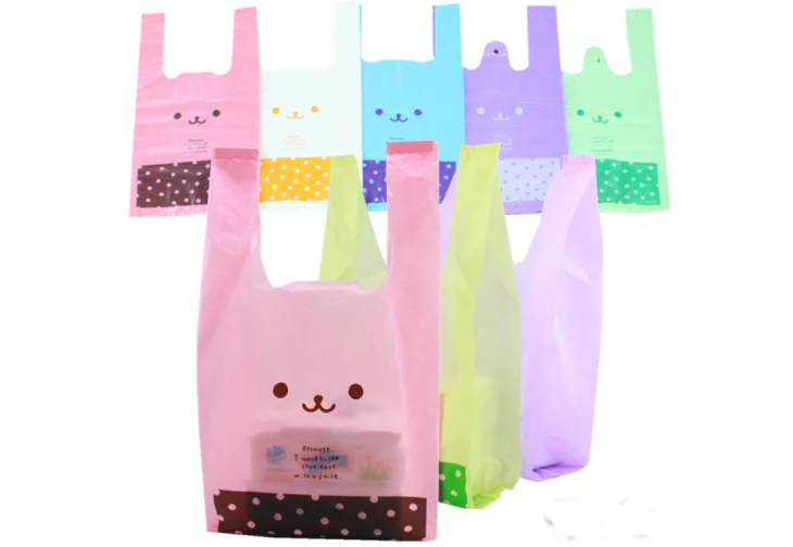 Kleur T-shirt boodschappentas