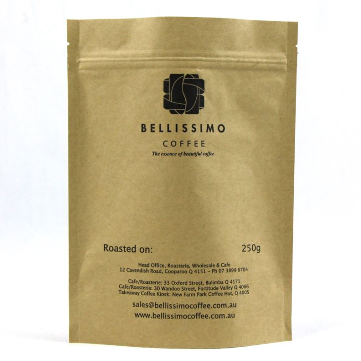 250g Stand Up koffietassen met ritssluiting