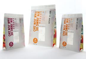 Zijvouw vlakke bodemzakken voor noten Snacks