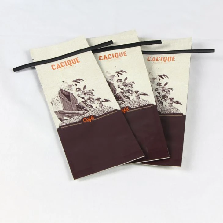 Luchtdichte aluminium folie koffie tas met Strip