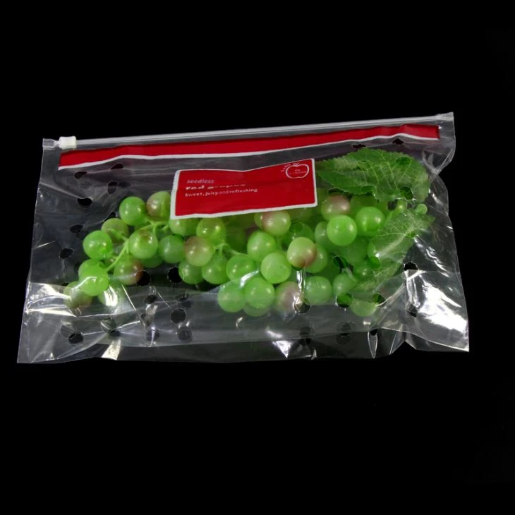 Fabrikanten transparante Zip-Lock Cpp Plastic Fruit verpakking zak