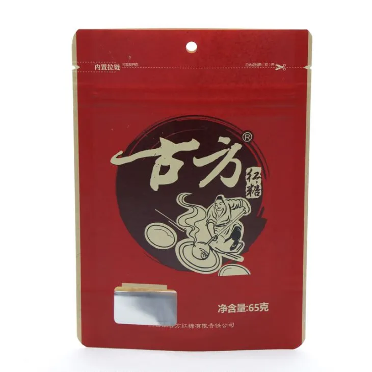 Aluminiumfolie Stand op Kraft Food Packaging Bag met ritssluiting