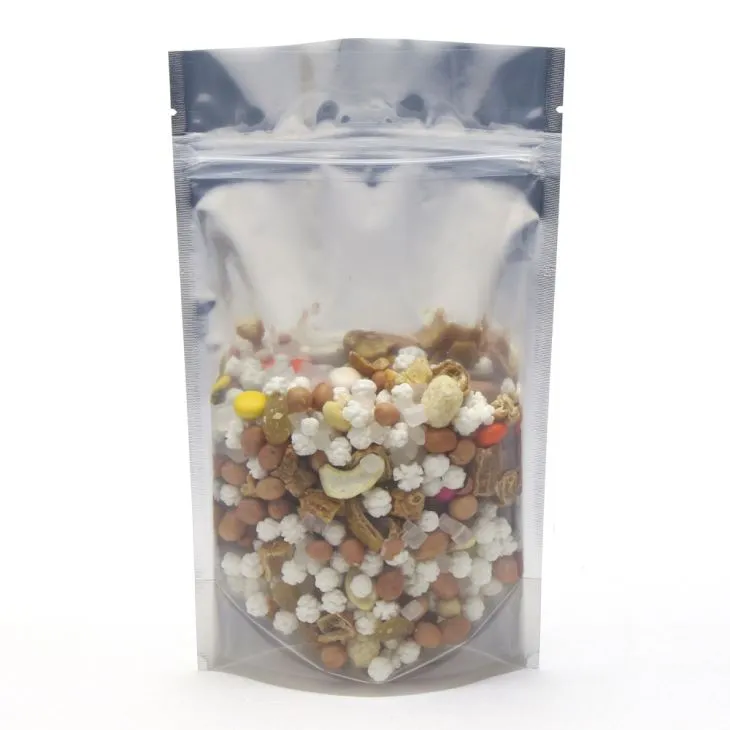 Transparante aluminiumfolie opstaan ​​etui