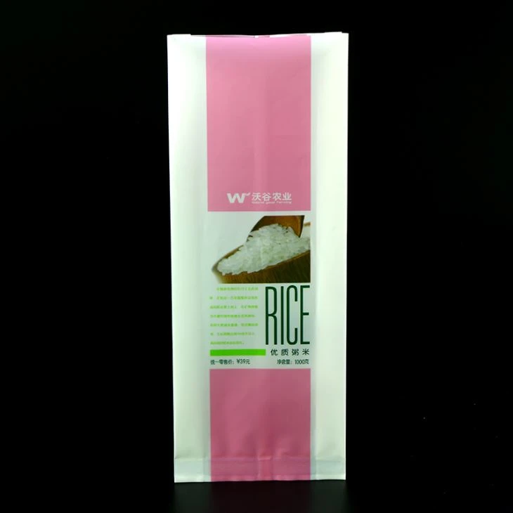 Side Guesset Vacuum Rice Plastic Verpakkingstas