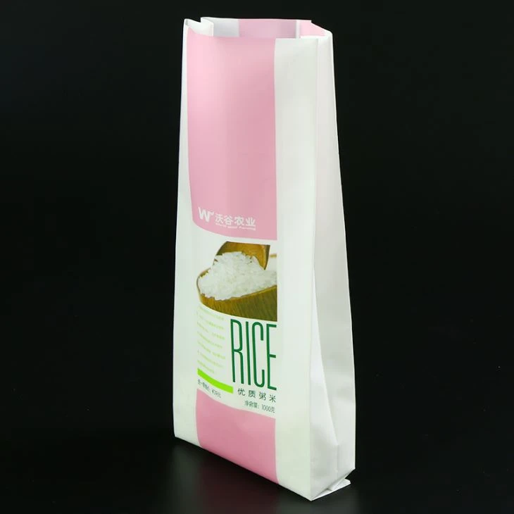 Side Guesset Vacuum Rice Plastic Packaging Bag