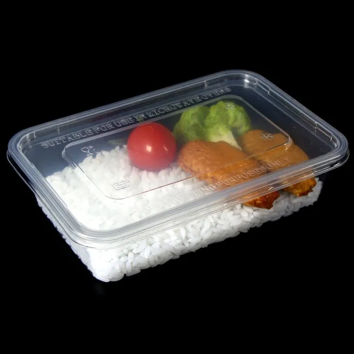 PP wegwerp plastic voedselcontainer Doorzichtige plastic maaltijdbereidingscontainers