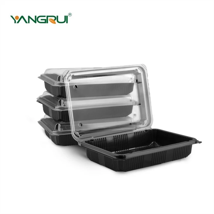 Dual Color Hinged To Go Containers