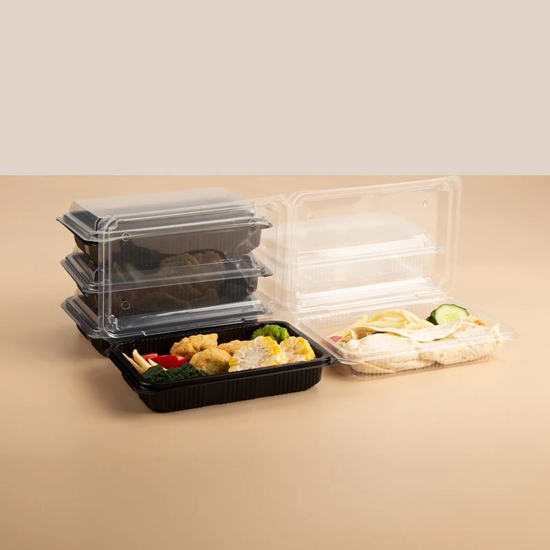 Wegwerplunchbox Fabrikanten Main Met Deksel Lunchbox, Flip - Deksel Lunchbox