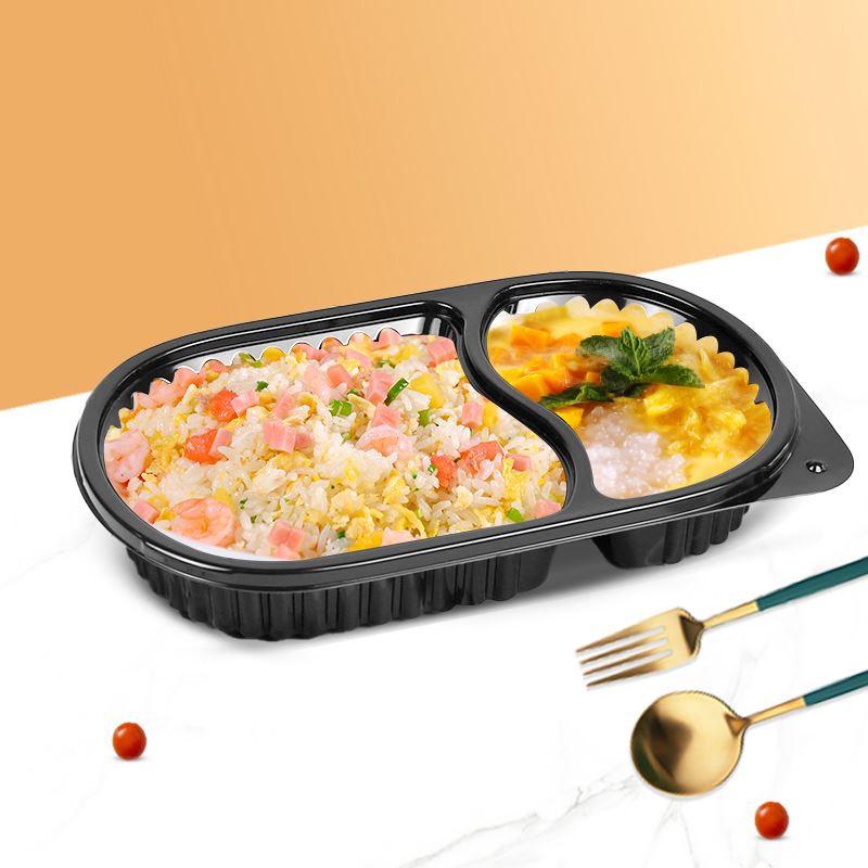 Hoge kwaliteit Thermoform 3 Compartiment Witte Clamshell To Go Dozen Lunch Co...