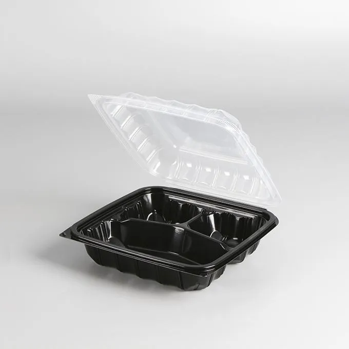 Nieuw item Maaltijd Eten Afhalen Lunchbox Wegwerp Plastic Afhaalcontainer Dual Color To Go Voedselcontainer Voor Restaurant