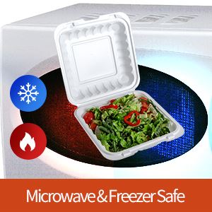 Eco-vriendelijke wegwerplunchboxen