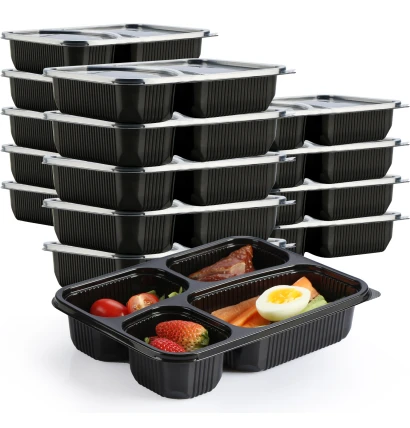 Voedselcontainer met 4 compartimenten