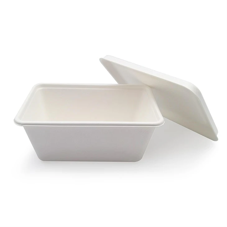 Biologisch afbreekbare containers met deksels
