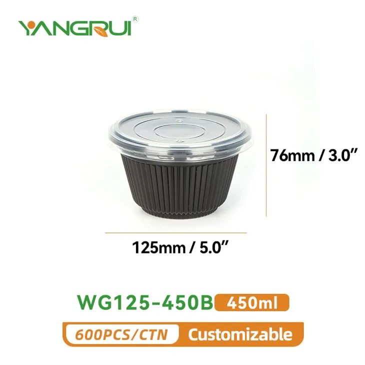 Wegwerp plastic kom 450ml