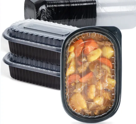 Wegwerpbare meeneemcontainers