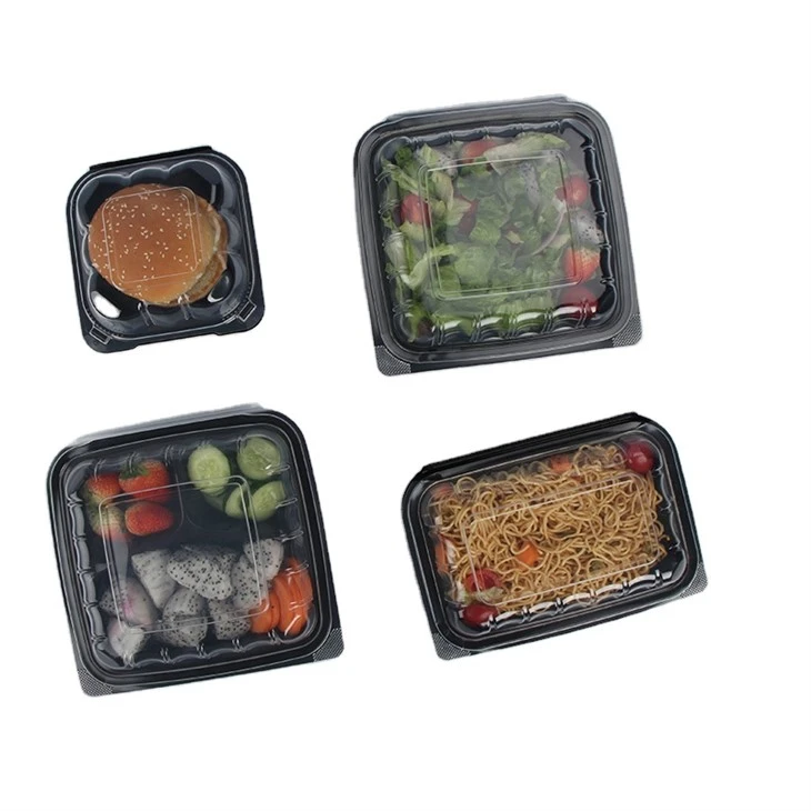 Plastic containers voor wegwerpvoedsel