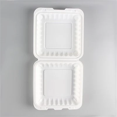 Biologisch afbreekbare meeneemvoedselcontainer