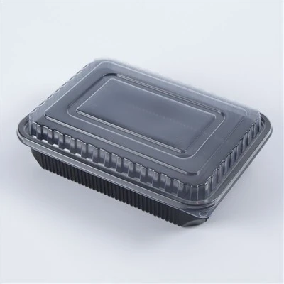 Zwarte maaltijdbereidingscontainer