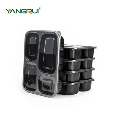 Wegwerp voedselcontainer met 4 compartimenten Bento Box