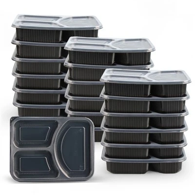 Wegwerp Bento Boxen 3 Compartimenten