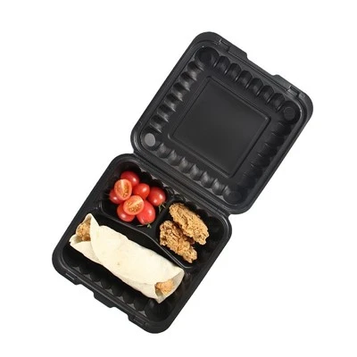 Wegwerpcontainers met deksels voor voedsel