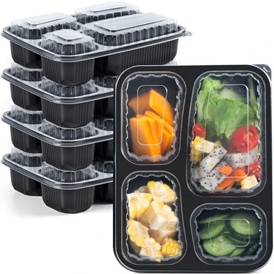 Wegwerpmaaltijdcontainers met deksels