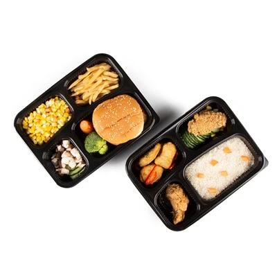 Plastic voedselcontainer om mee te nemen