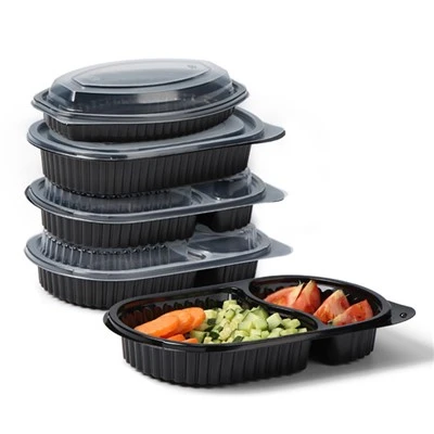 Plastic herbruikbare ovale maaltijdbereidingscontainer