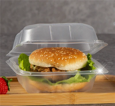 Transparante wegwerpcontainer voor onderweg