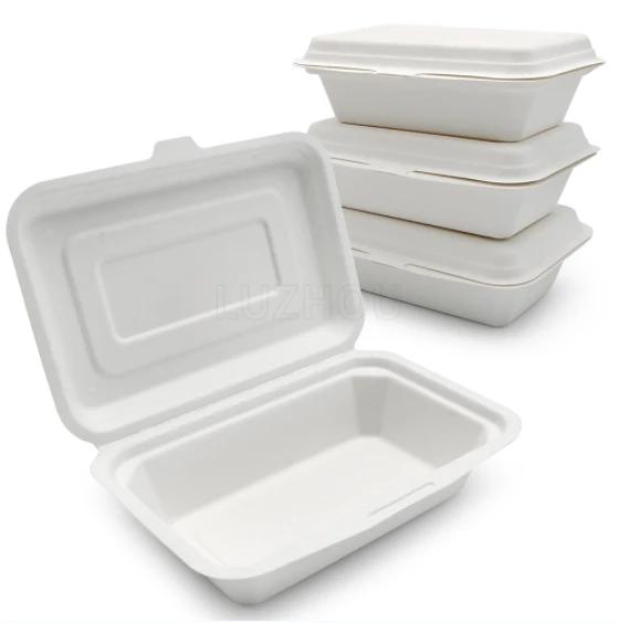 To Go-containers met deksels Wegwerpbagasse