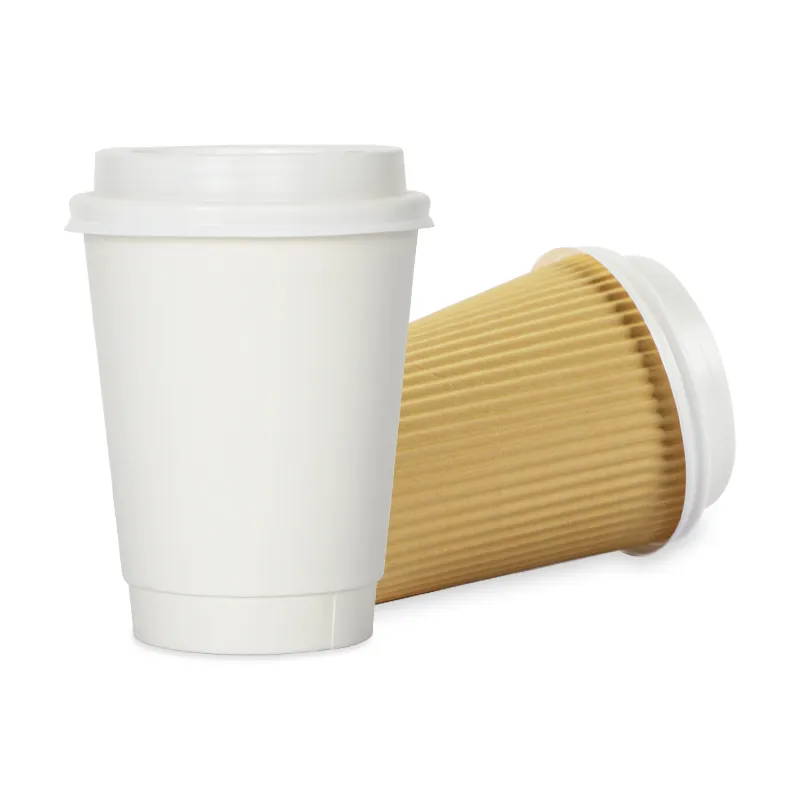 Dubbelwandige papieren bekers