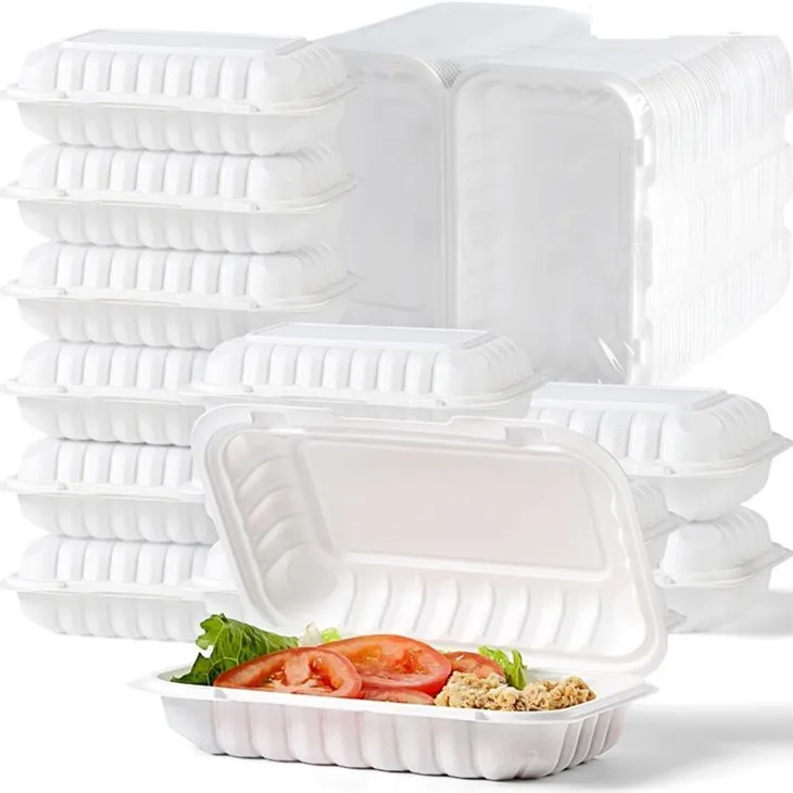 Eco-vriendelijke lunch Afhaal Clamshell Box