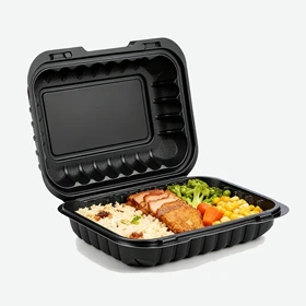 Maken plastic Togo-containers voor voedsel schadelijke stoffen vrij als ze wo...