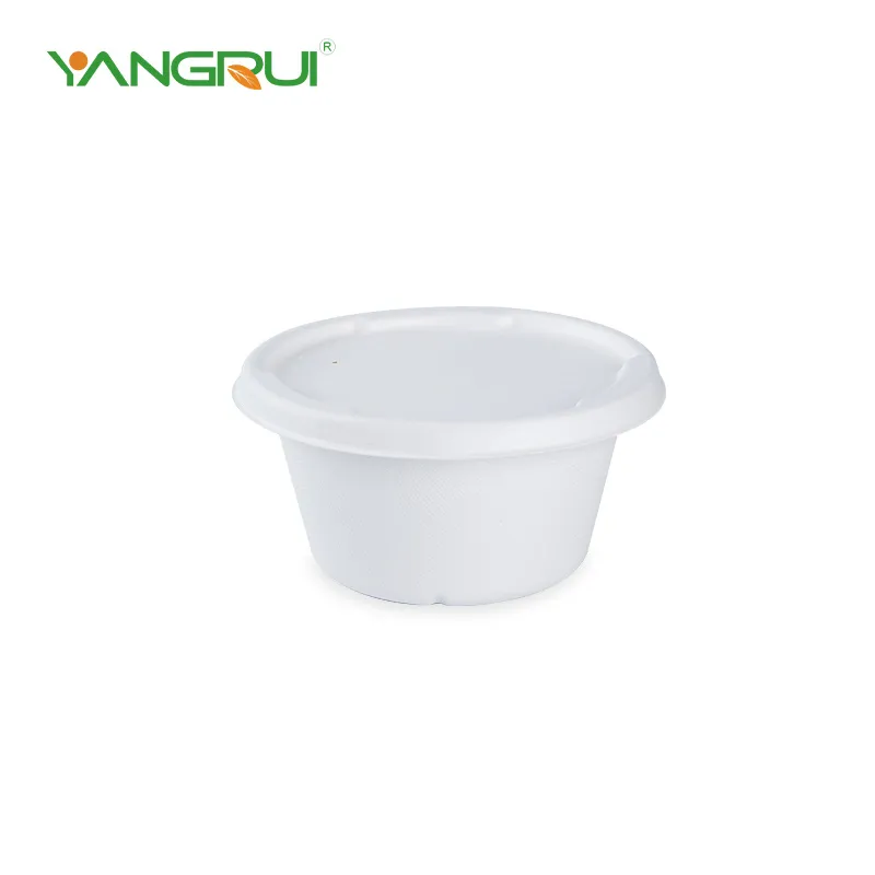 Papieren soepkommen met deksels