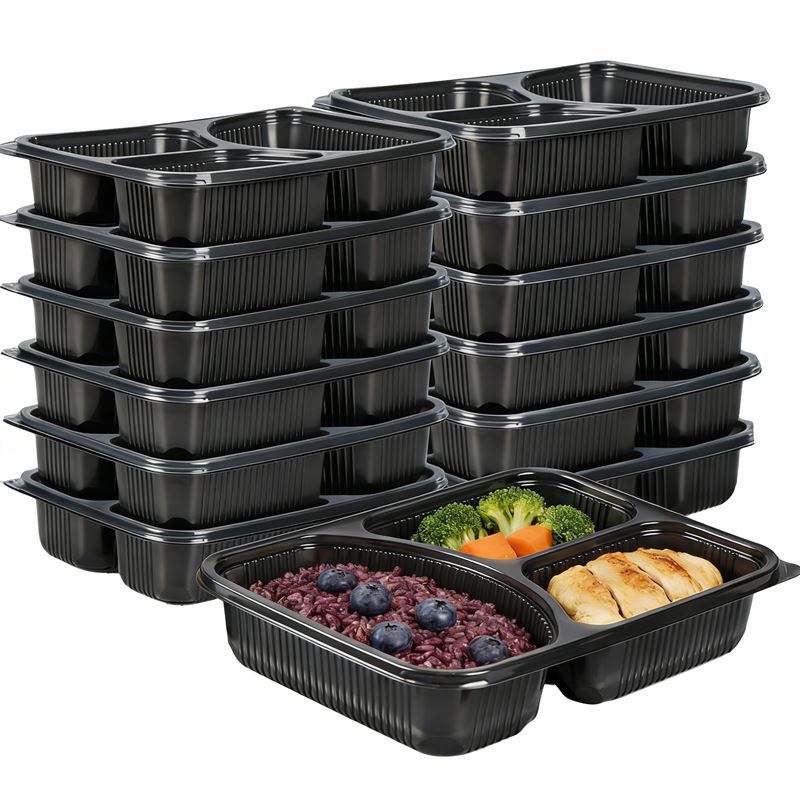 Plastic containers voor afhaalmaaltijden