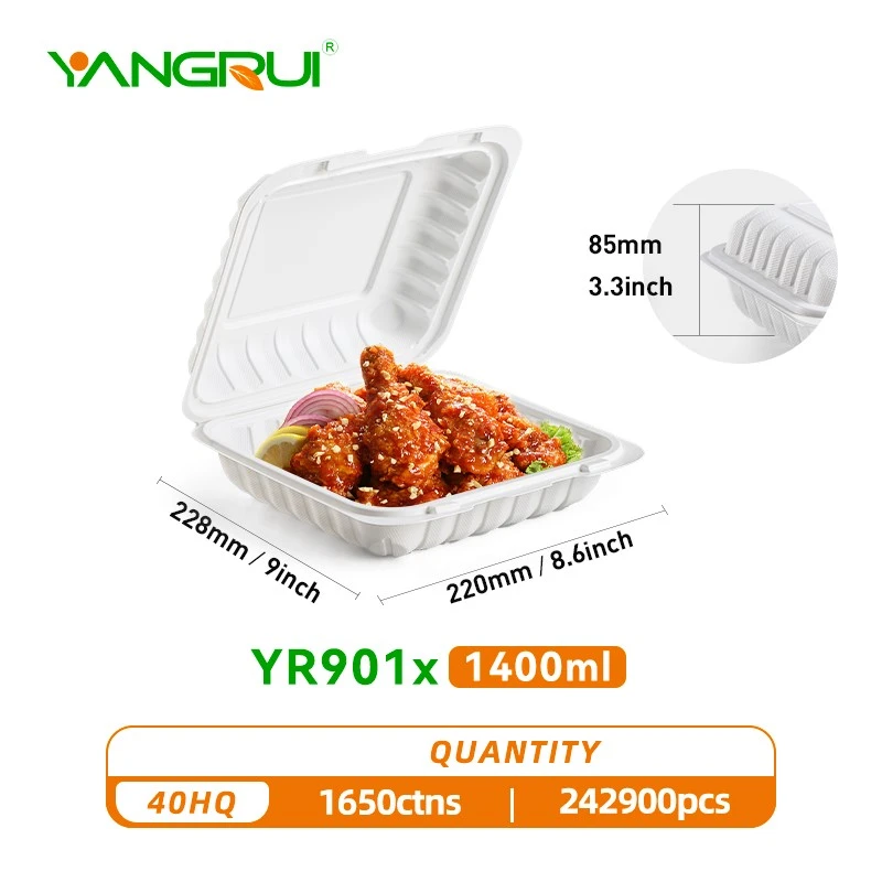 Clamshell Take-Out Food Box