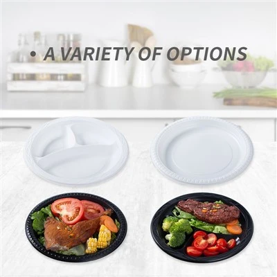 3 Compartment Plastic Plates 3 Compartment Plastic Plates